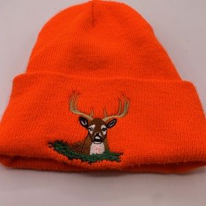 Vintage Deer Hunter Orange Beanie